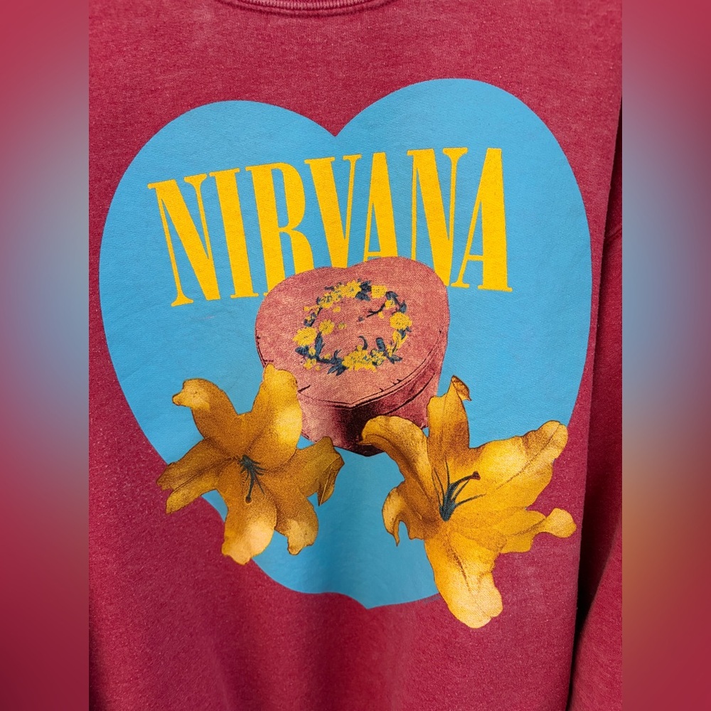 Nirvana "Heart Shaped Box" Crewneck Size XL - Picture 7 of 7